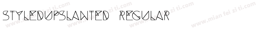 Styledupslanted Regular字体转换